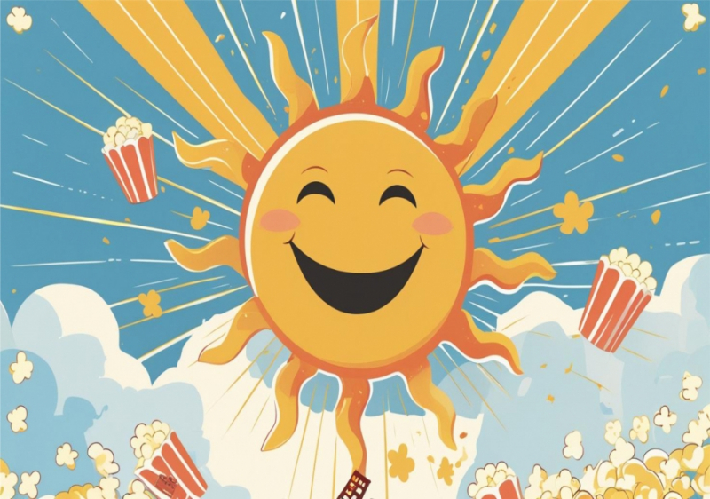 Bild: Auch bei sommerlichen Temperaturen macht Kino Spaß ! ! !